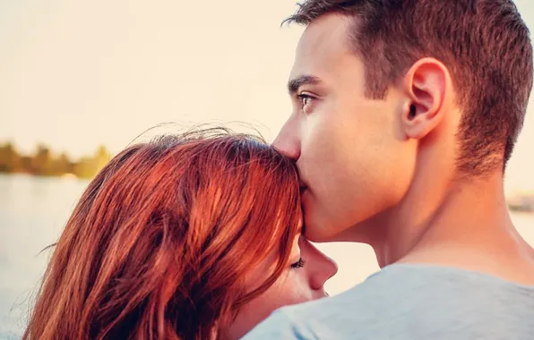 Love, woman, man, kiss, redhead