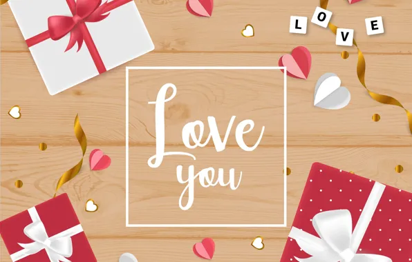 Holiday, the inscription, Love, background, Heart, Valentines day, Celebration