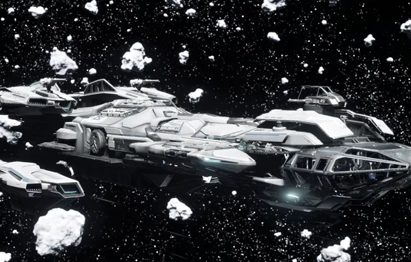 Fragments, starship, Star Citizen, Constellation
