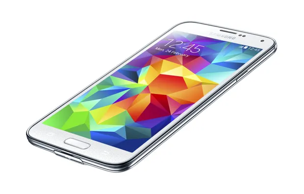 Picture white, smartphone, thin, Galaxy S5
