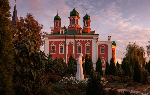 Picture the city, temple, sculpture, the monastery, Ilya Garbuzov, Belev