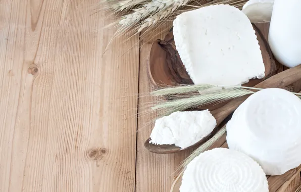 Cheese, spikelets, cheese