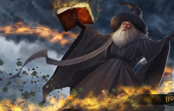 Picture hat, art, MAG, book, spell, the wizard, heroes of newerth, Vindicator