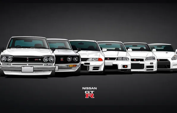 Picture Machine, Nissan, GTR, Nissan, GT-R, Car, Evolution, 2000