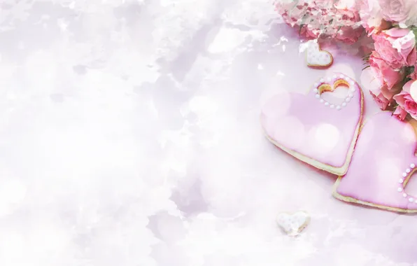 Picture flowers, background, roses