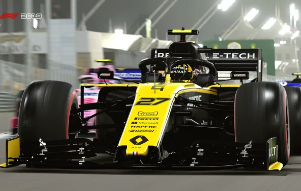 Track, racing car, F1 2019, Renault R.S.19