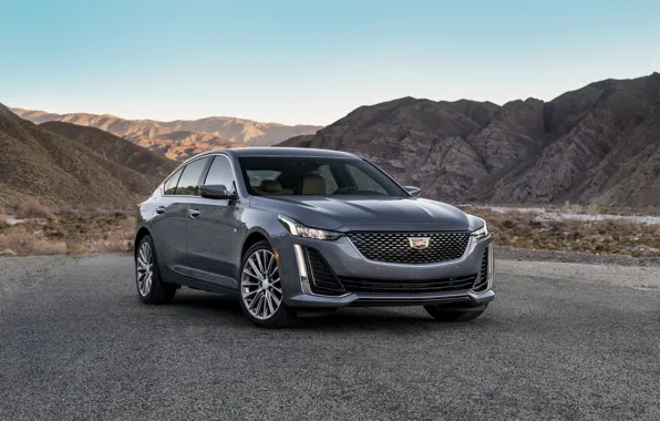 Asphalt, grey, Cadillac, sedan, four-door, 2020, CT5