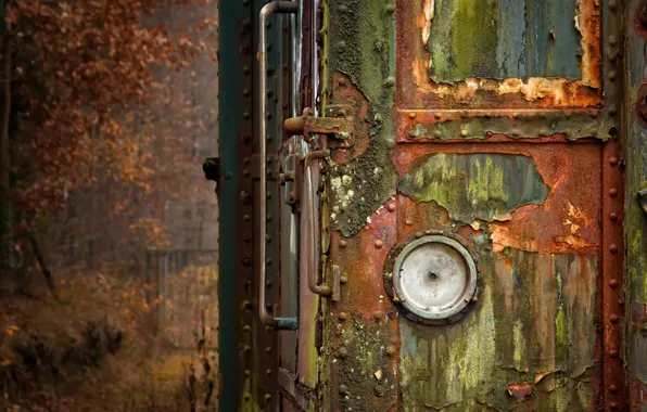 Background, rust, the car