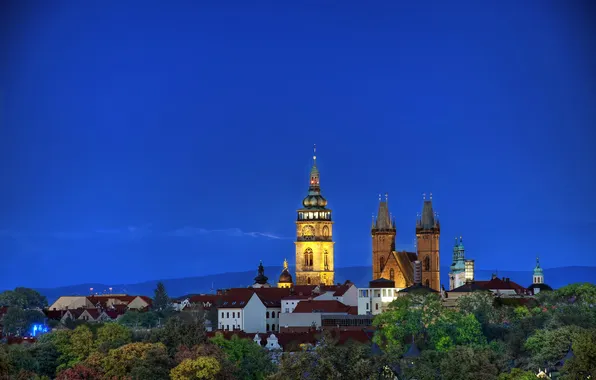 Trees, mountains, home, Czech Republic, chapel, The Czech Republic, the sky., republi