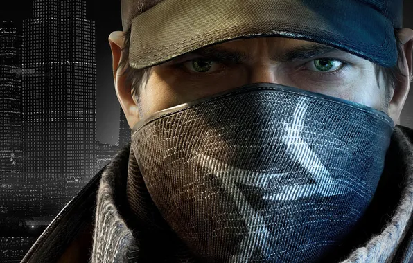 Look, the city, headband, cap, Watch Dogs, Ubisoft Montreal, Aiden Pierce, Watchdogs