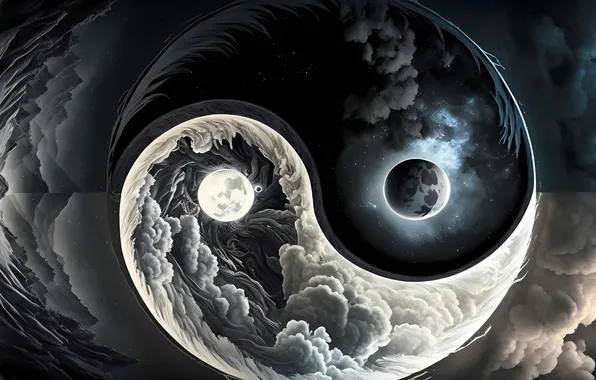 Night, day, Yin Yang, yin and yang, kgug