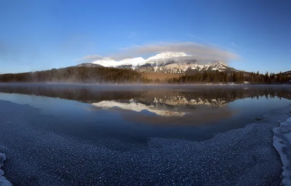 Landscape, mountains, lake