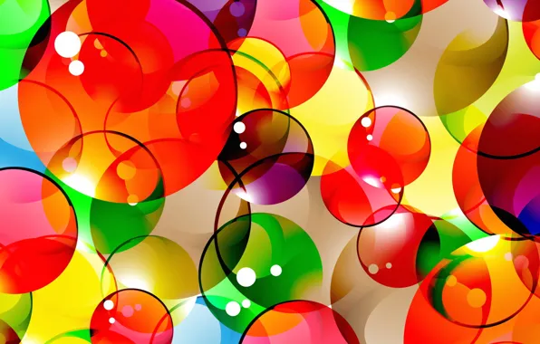 Picture bubbles, background, colorful, abstract, bubbles, background