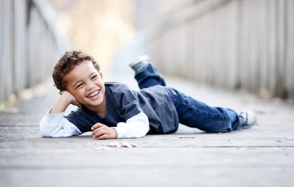 Smile, mood, boy, Children