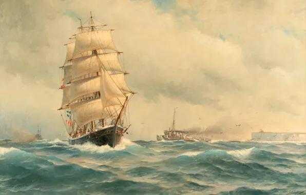 Jacob European Communities V United Kingdom, Three - masted bark and destroyers at, Stura Karlse
