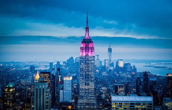 The city, skyscrapers, USA, America, USA, New York City, new York, Empire State Building