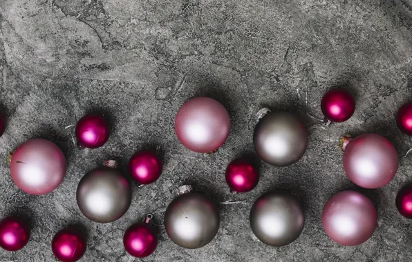 Picture decoration, balls, New Year, Christmas, Christmas, balls, New Year, decoration