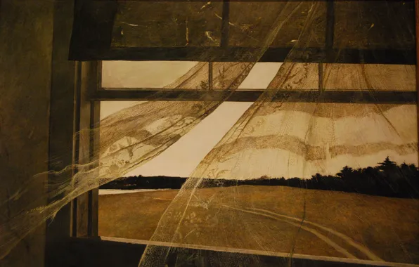 Picture Andrew Wyeth, 1947, The wind from the sea