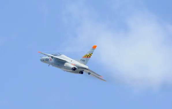 The sky, flight, the plane, training, subsonic, Kawasaki T-4
