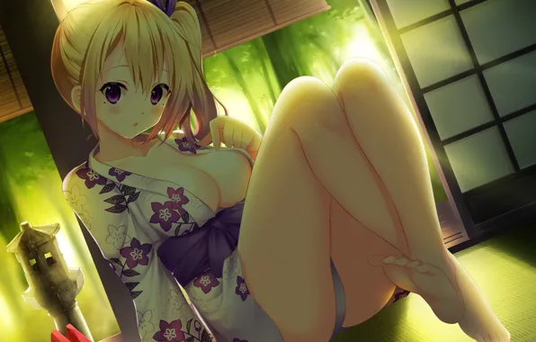 Kawaii, girl, game, pantsu, panties, flower, boobs, breast