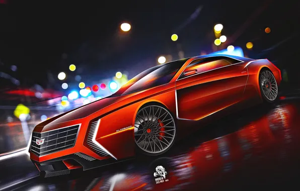 Eldorado, Cadillac, Auto, Machine, Art, Art, Concept Art, Vehicles