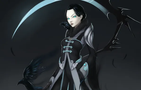 Look, girl, bird, feathers, braid, art, forgotten-wings