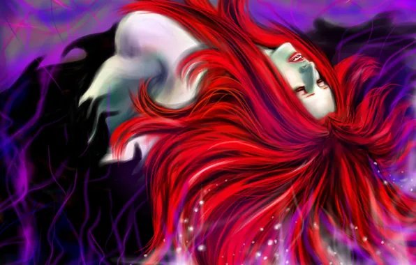 Look, art, red hair, Devil May Cry, vampire, Nevan