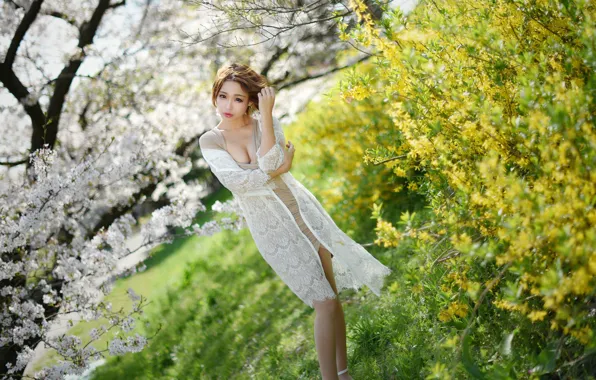 Picture look, girl, nature