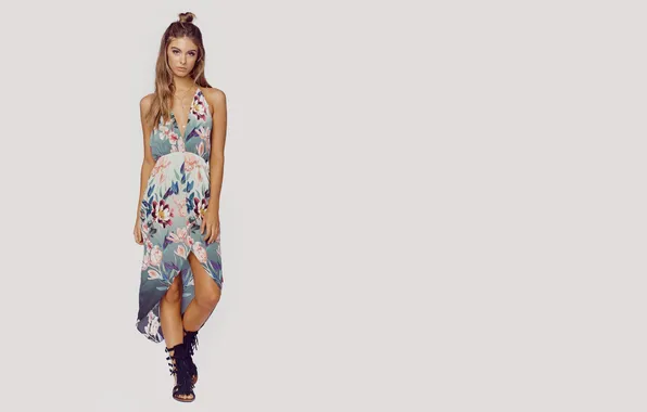 Girl, dress, model, boots, slim, carmela rose