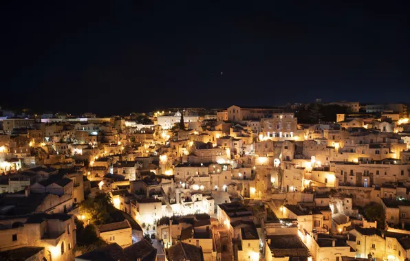 Picture night, Italy, Matera