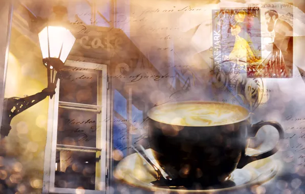 Lights, Cup, coffee pause