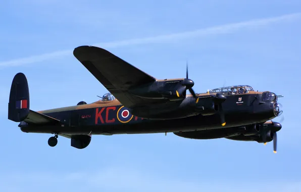 Picture bomber, four-engine, heavy, Avro Lancaster
