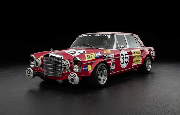 Picture RED, W108, 300SEL, Mercede Benz, 6.3L, PIG