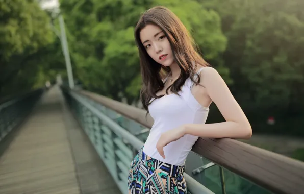 Wallpaper portrait, girl, Asian