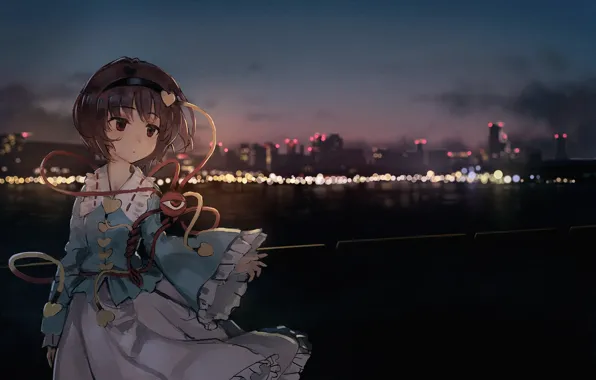 Night, girl, Touhou, Touhou, Touhou