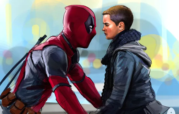 Girl, art, Deadpool, Deadpool