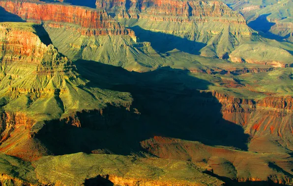 Picture sunset, mountains, rocks, canyon, AZ, USA, Grand Canyon National Park