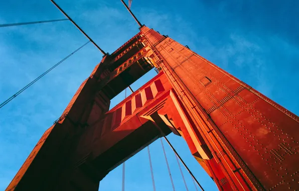 The sky, bridge, view, arch