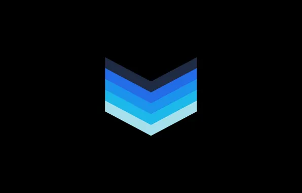 Dark, light, black, blue, chevron, tick, chevrons