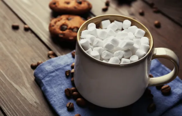 Chocolate, hot, cup, chocolate, cocoa, cocoa, marshmallows, marshmallow