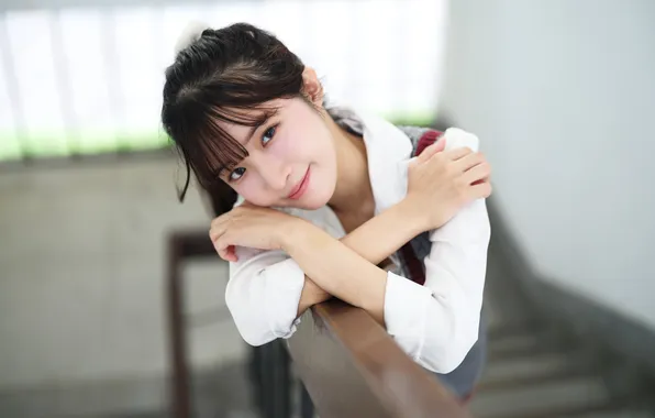 Girl, smile, Asian