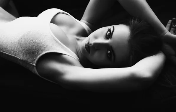 Look, girl, pose, passion, b/W, neckline, the temptation, photographer