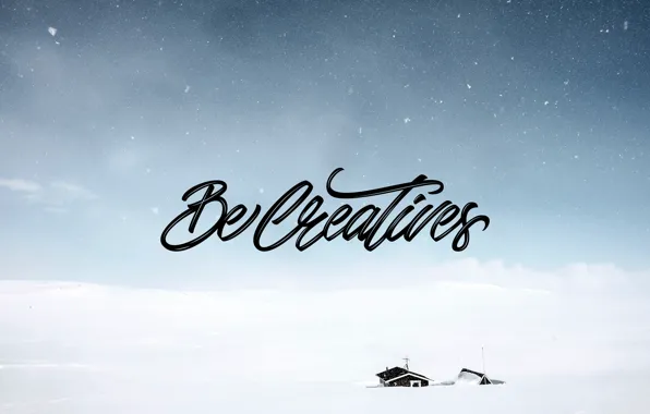 Picture winter, creative, logo, becreatives