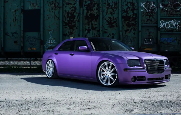 Chrysler, wheels, 300, vossen, purple