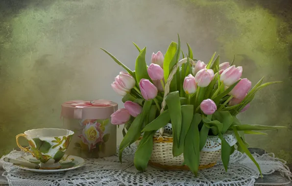 Flowers, tulips, still life