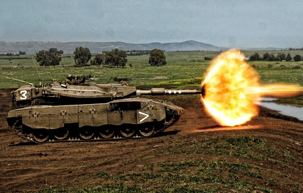 Picture tanks, Merkava, Israel, Israel Defense Forces, Israeli main battle tank, modern armored vehicles, tank shot …