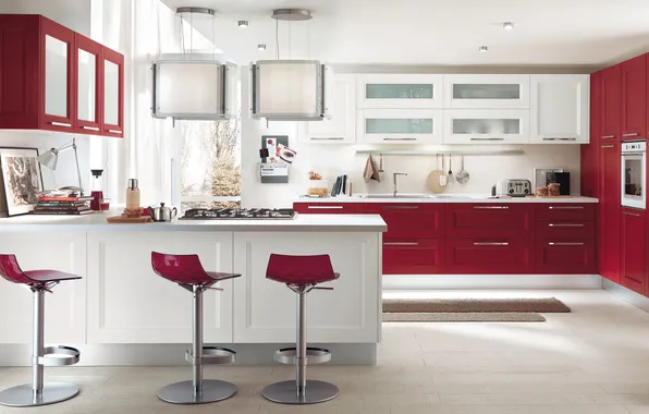 Style, Villa, interior, Italy, kitchen, dining room, dining area, Italian design