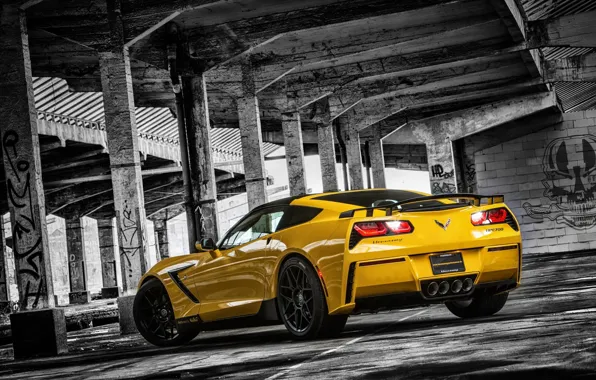 Picture Corvette, Chevrolet, columns, Chevrolet, Corvette, Stingray, HPE700, 2015, Stingray, Ruffer Performance