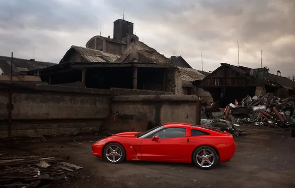 Picture the ruins, dump, corvette, chevrolet, innotech