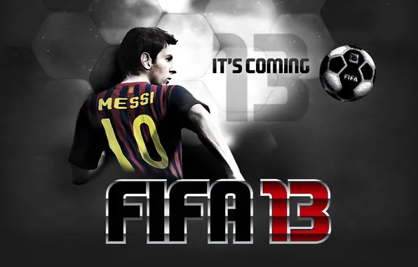 Picture football, the game, messi, FIFA 13